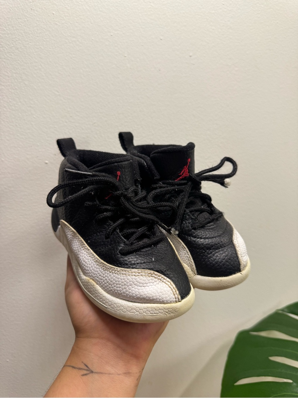 Jordan Toddler Black, White & Red High-Top Sneakers